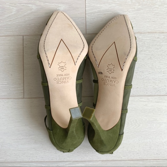 Vince Camuto Kaliona Ankle Wrap Heel Olive Green 8 - Picture 6 of 8